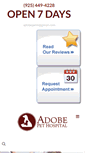 Mobile Screenshot of adobepet.com